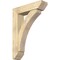 Ekena Millwork Thorton Slat Rough Sawn Bracket w/ Offset Brace, Douglas Fir, 8"W x 32"D x 44"H BKT0806X32X44THR06RDF - alternate 1